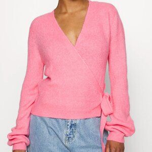 Vero Moda Pink Wrap Sweater Small
